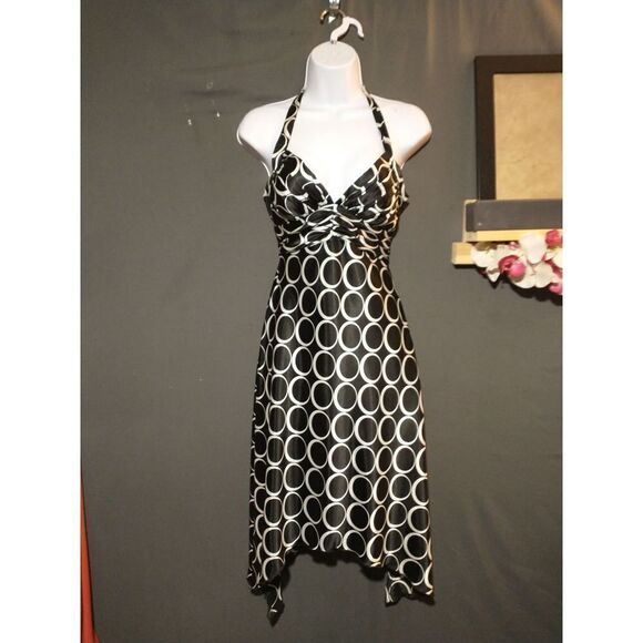 Teeze Me silky backless halter dress 5 - Picture 2 of 8